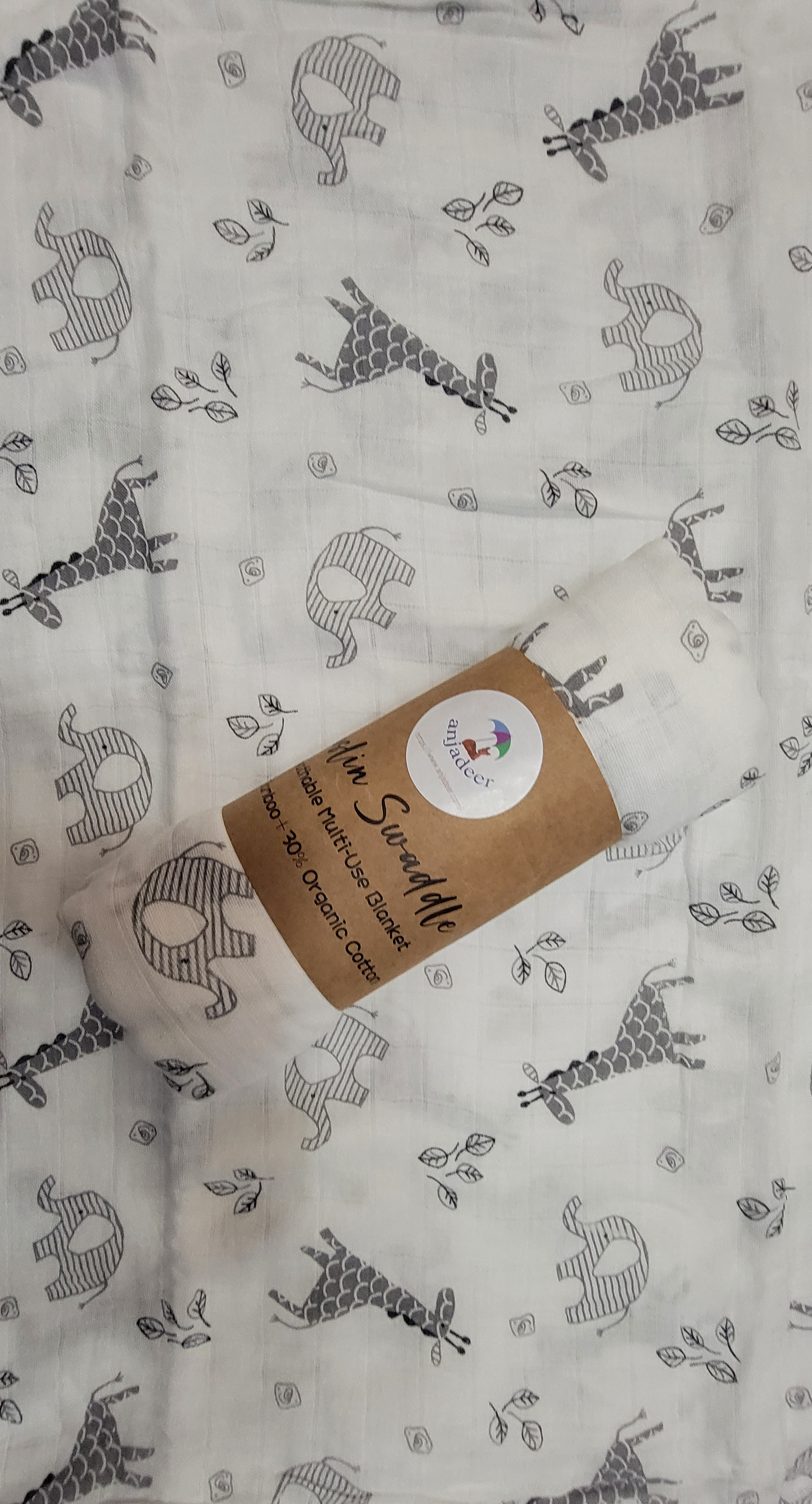 Sooki Travel Blanket - Ultra-Soft Muslin Organic Bamboo Cotton Swaddle Blanket for Babies and Kids